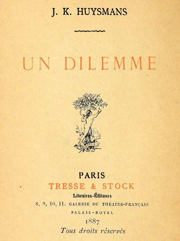 Un dilemme cover