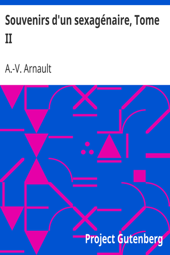 Souvenirs d'un sexagénaire, Tome II cover
