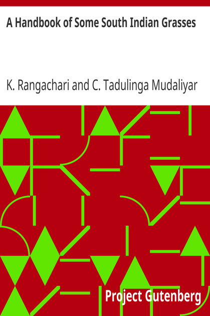 A Handbook of Some South Indian Grasses cover