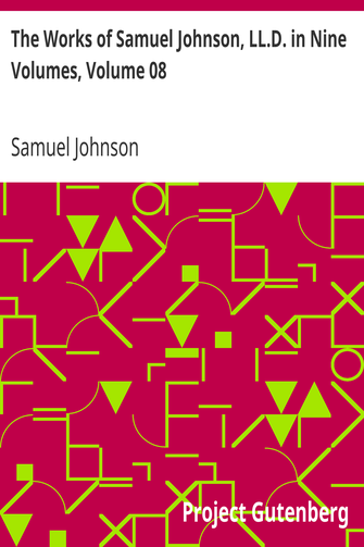 The Works of Samuel Johnson, LL.D. in Nine Volumes, Volume 08 / The Lives of the Poets, Volume II cover