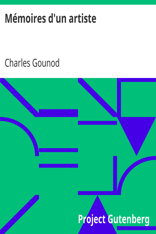 Mémoires d'un artiste cover