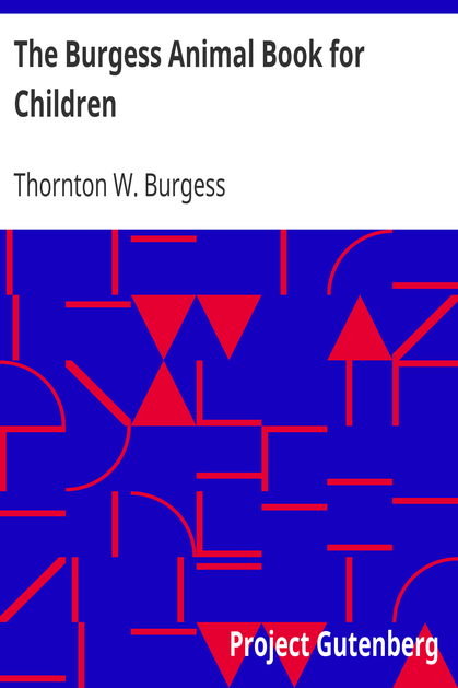 The Burgess Animal Book for Children cover