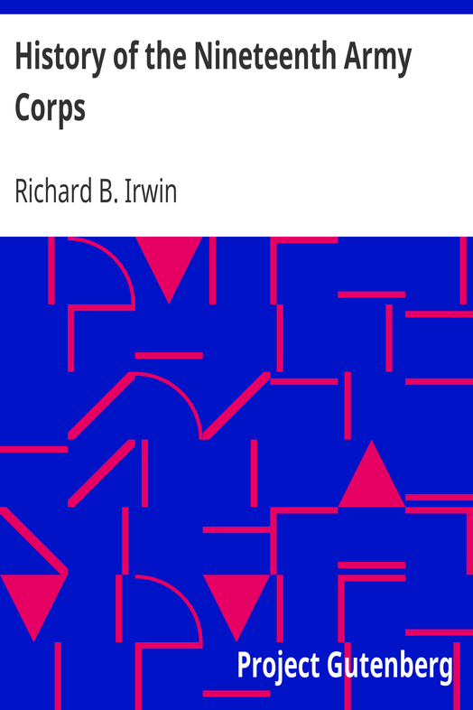 History of the Nineteenth Army Corps cover