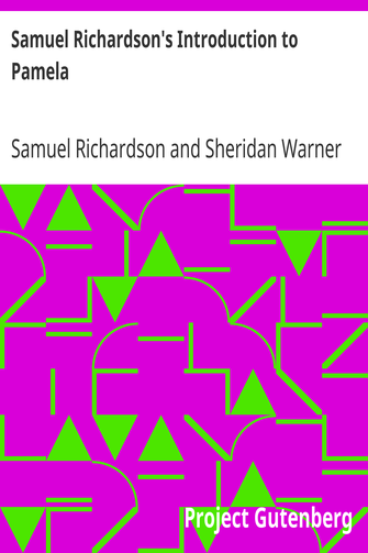 Samuel Richardson's Introduction to Pamela cover