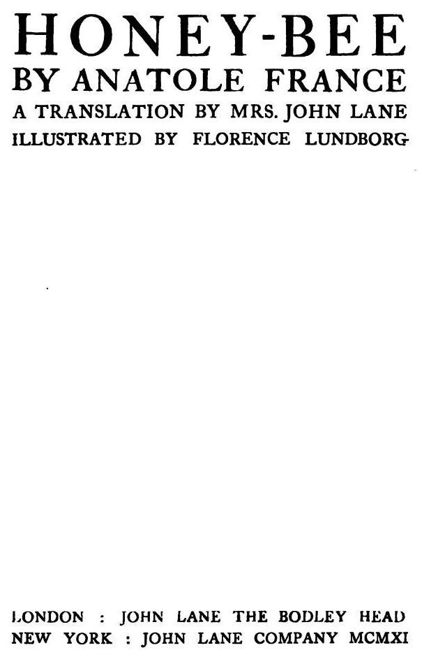 Honey-Bee / 1911 cover