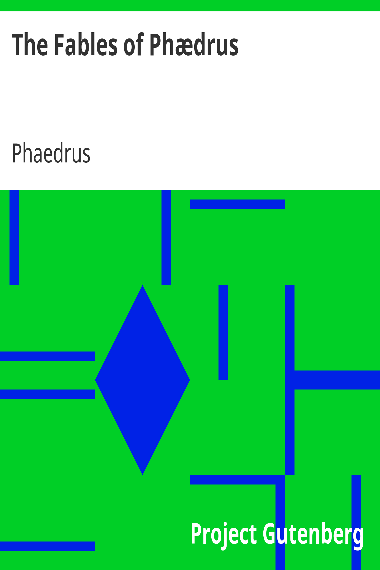 The Fables of Phædrus / Literally translated into English prose with notes cover