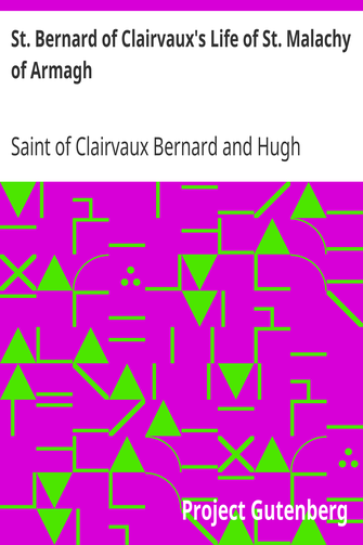 St. Bernard of Clairvaux's Life of St. Malachy of Armagh cover