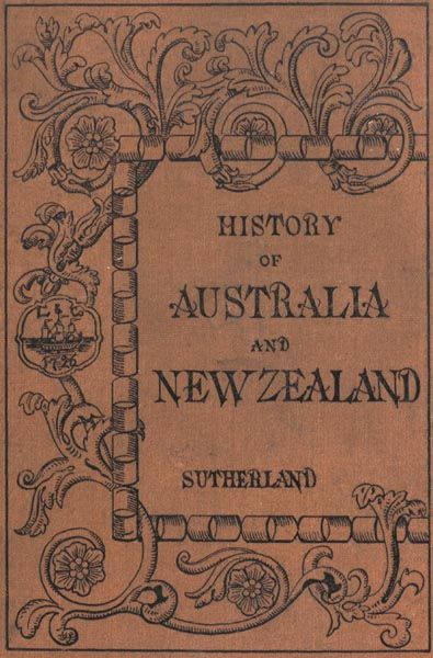History of Australia and New Zealand from 1606 to 1890 cover
