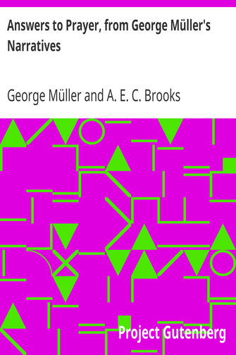 Answers to Prayer, from George Müller's Narratives cover