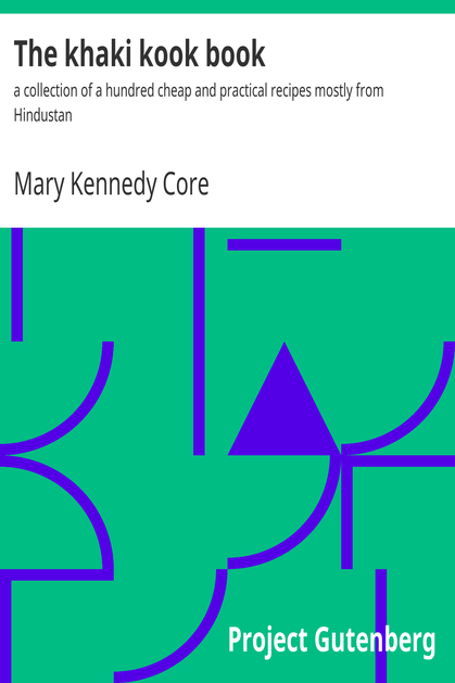 The khaki kook book cover