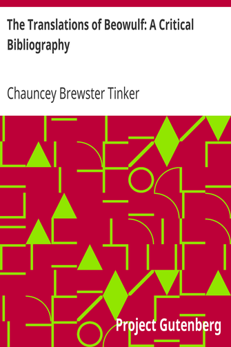 The Translations of Beowulf: A Critical Bibliography cover