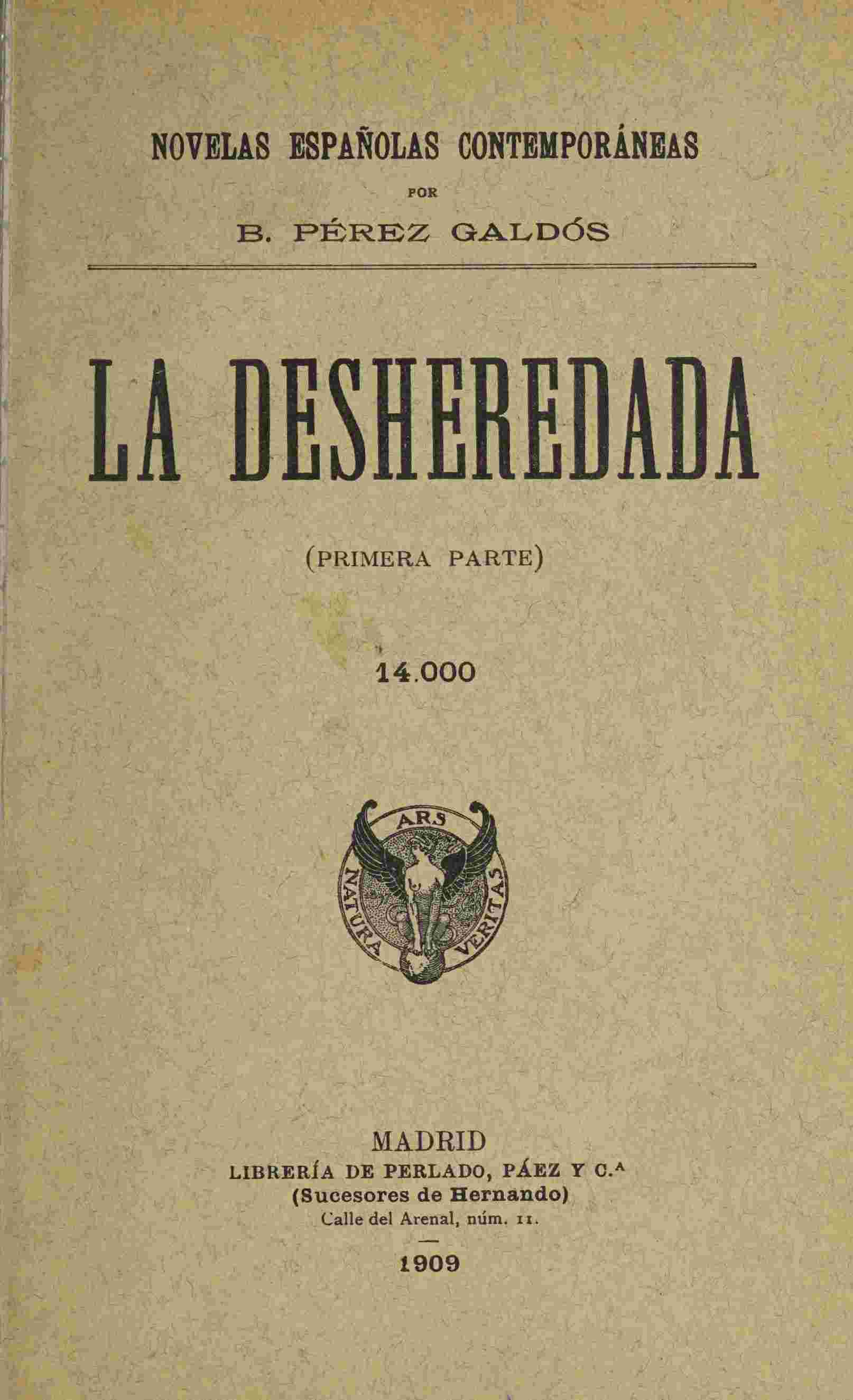 La desheredada cover