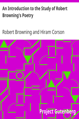 An Introduction to the Study of Robert Browning's Poetry cover