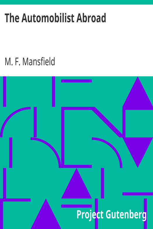 The Automobilist Abroad cover
