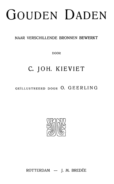Gouden Daden cover