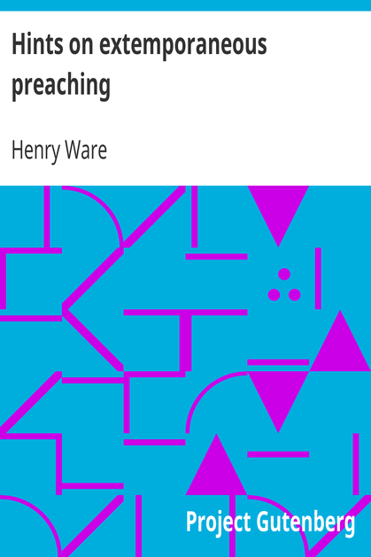 Hints on extemporaneous preaching cover