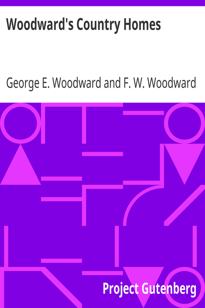 Woodward's Country Homes cover