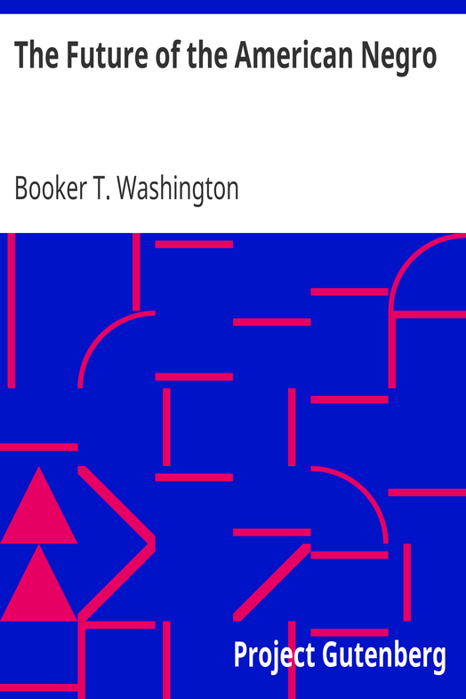 The Future of the American Negro cover