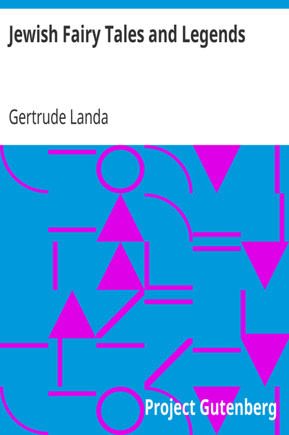 Jewish Fairy Tales and Legends cover