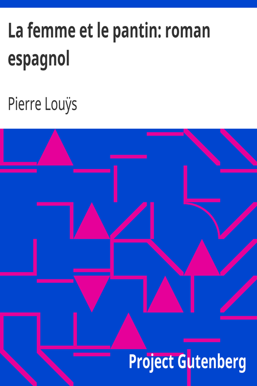 La femme et le pantin: roman espagnol cover
