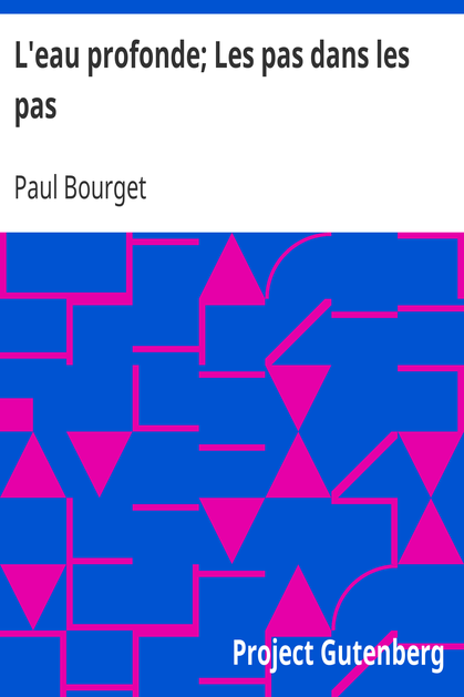 L'eau profonde; Les pas dans les pas cover