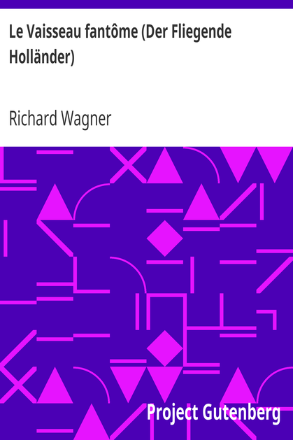 Le Vaisseau fantôme (Der Fliegende Holländer) cover