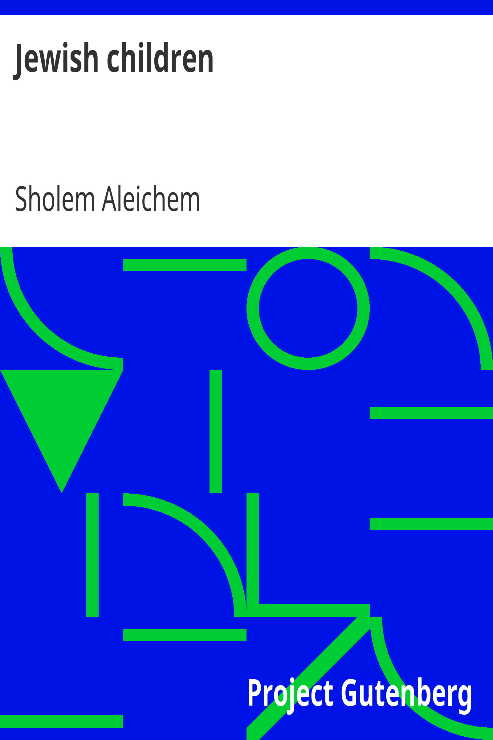 Jewish children cover