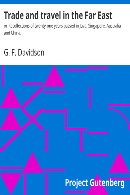 Trade and travel in the Far East cover