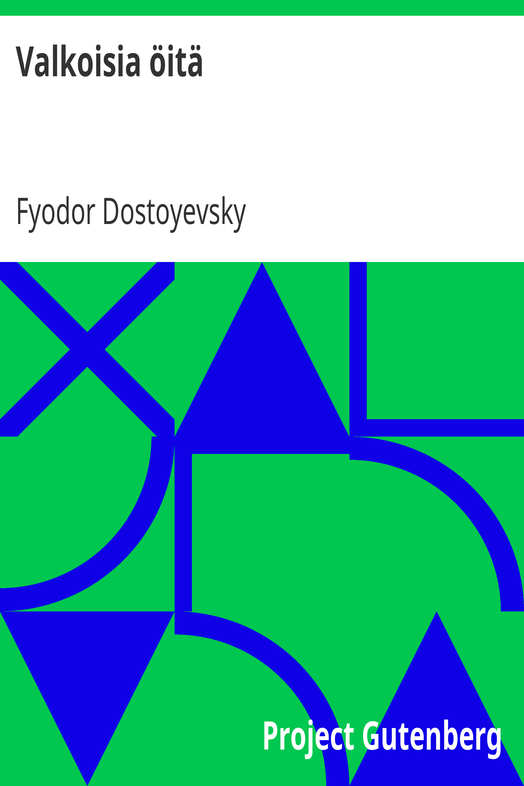 Valkoisia öitä cover