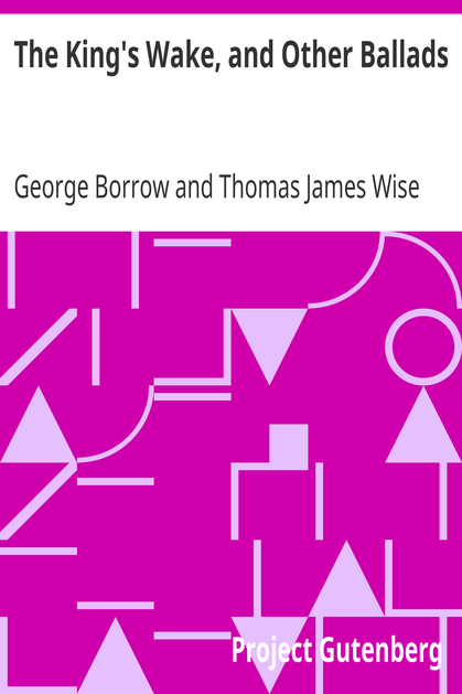 The King's Wake, and Other Ballads cover