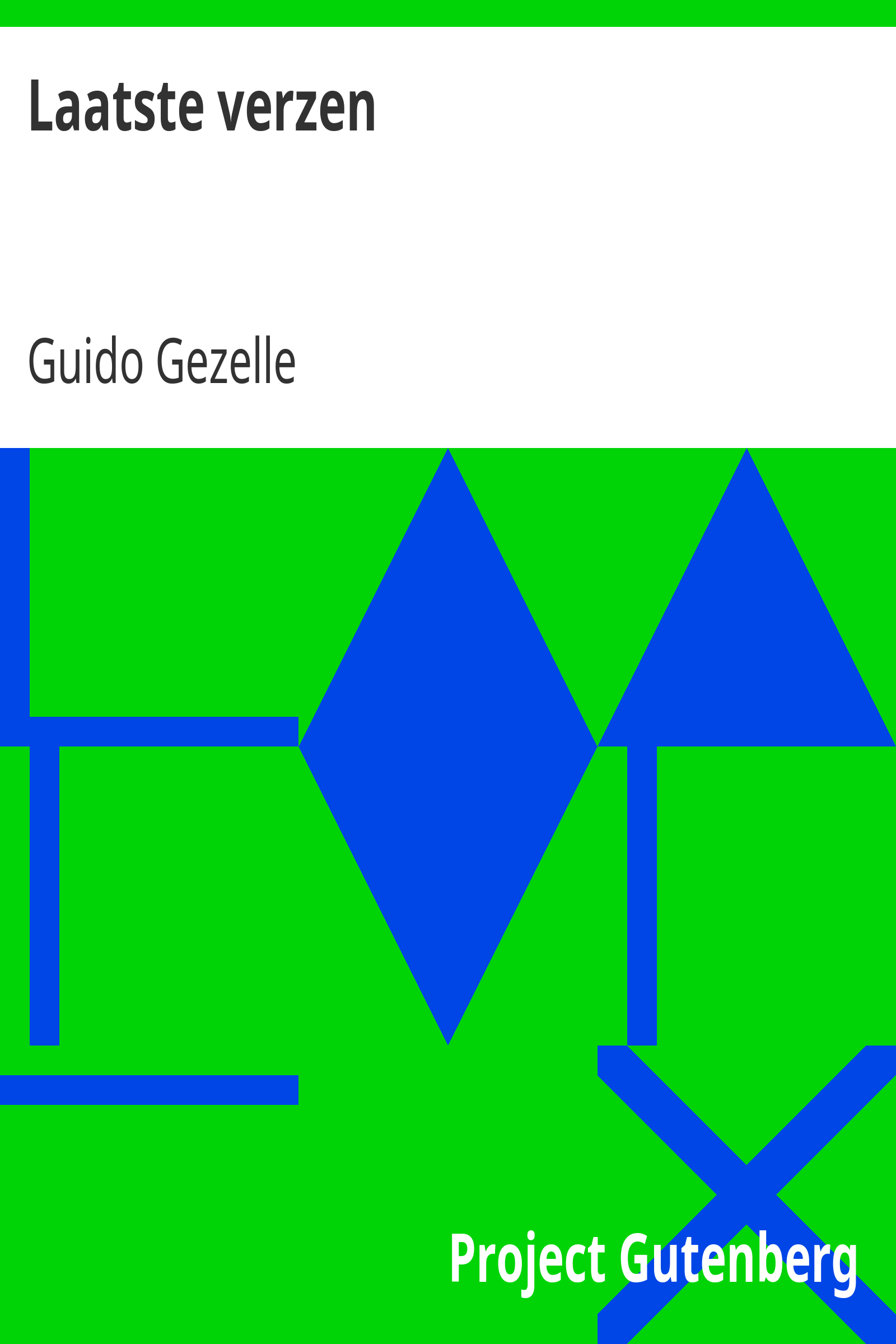 Laatste verzen cover