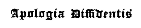 Apologia Diffidentis cover