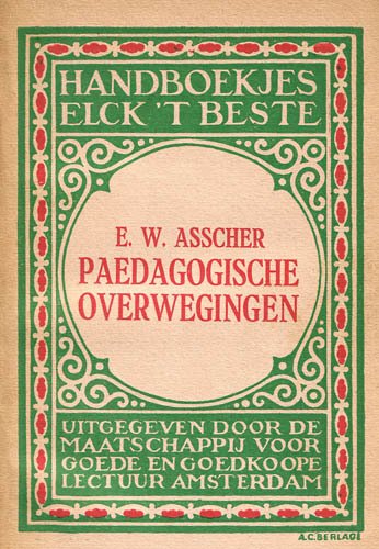 Paedagogische Overwegingen cover