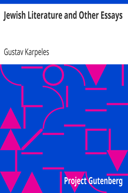 Jewish Literature and Other Essays cover