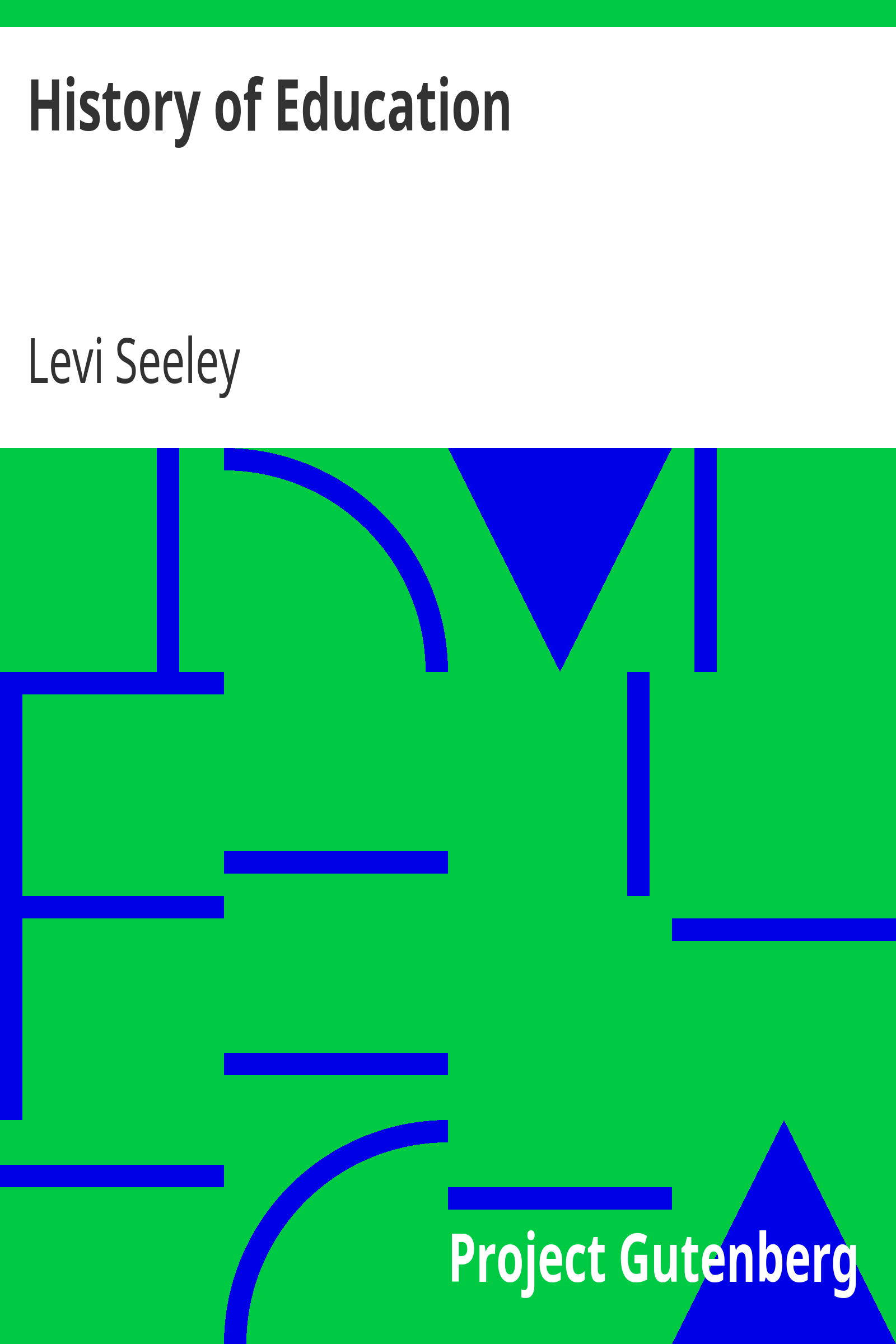 History of Education cover