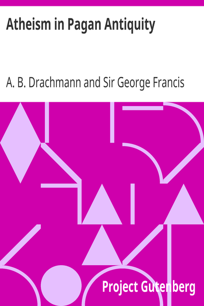 Atheism in Pagan Antiquity cover