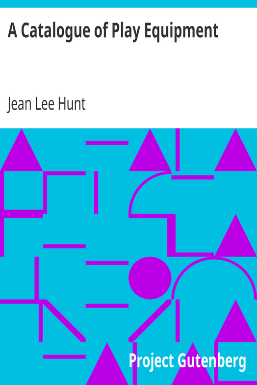 A Catalogue of Play Equipment cover