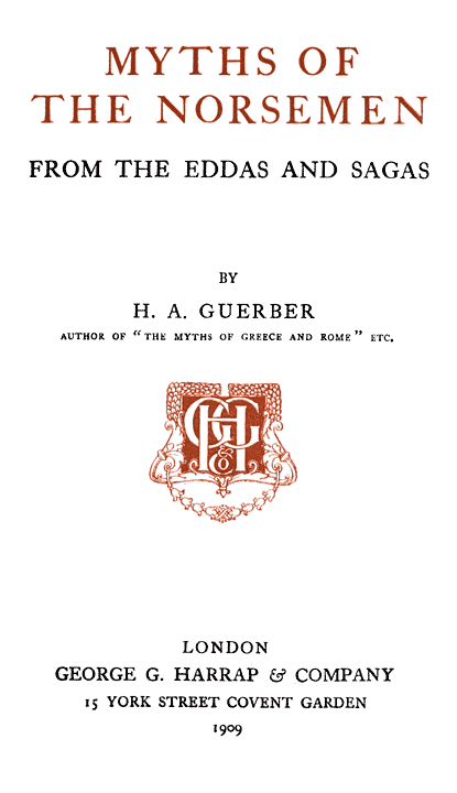 Myths of the Norsemen: From the Eddas and Sagas cover