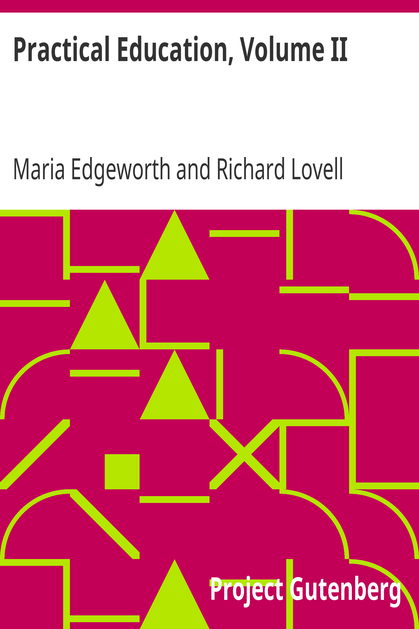 Practical Education, Volume II cover