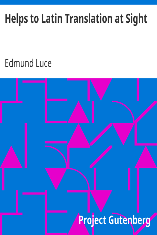 Helps to Latin Translation at Sight cover