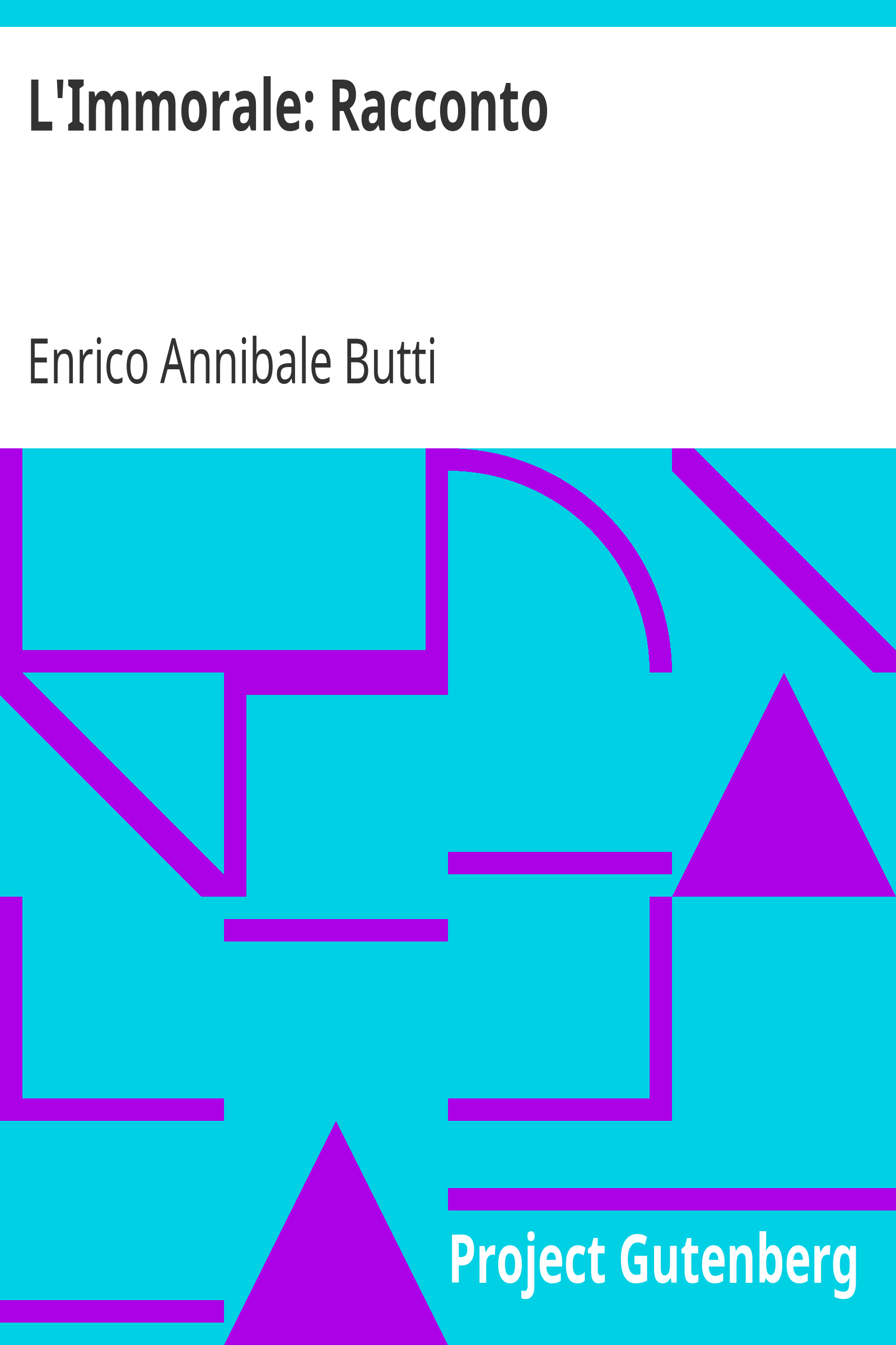 L'Immorale: Racconto cover