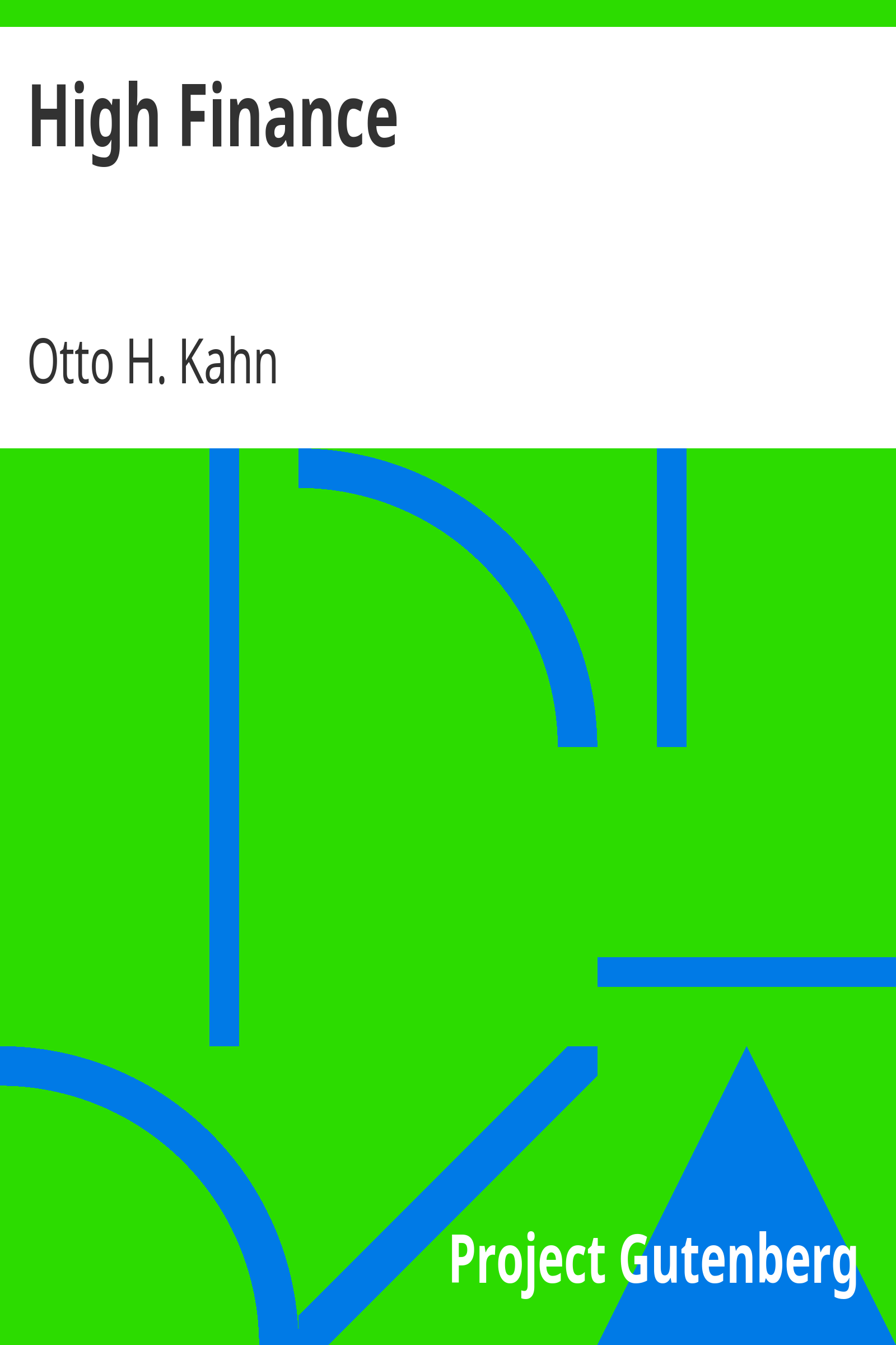 High Finance cover