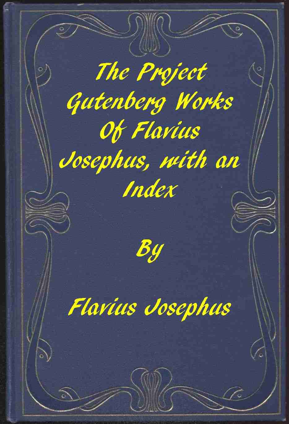 The Project Gutenberg Works of Flavius Josephus: An Index cover