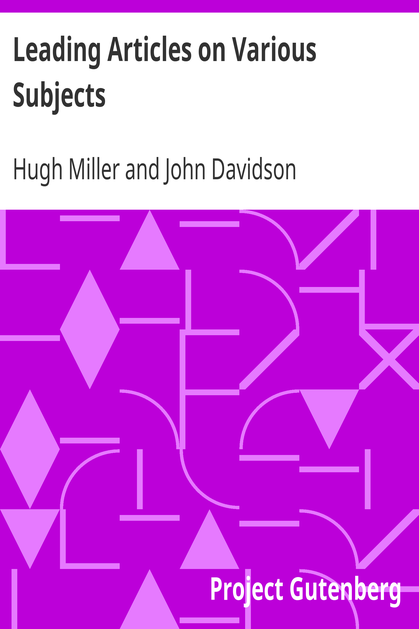 Leading Articles on Various Subjects cover