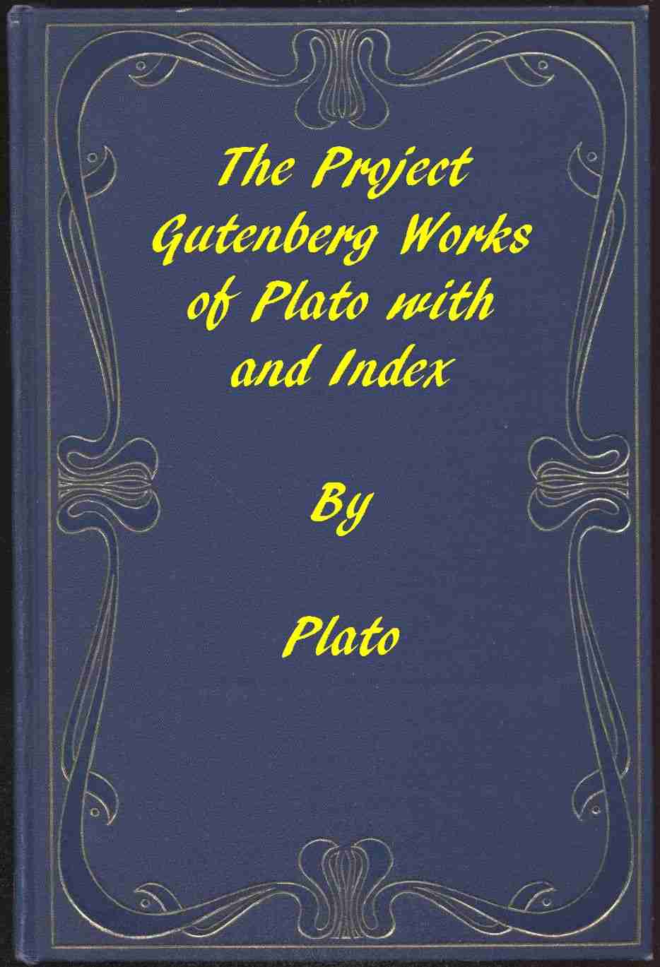 The Project Gutenberg Works of Plato: An Index cover