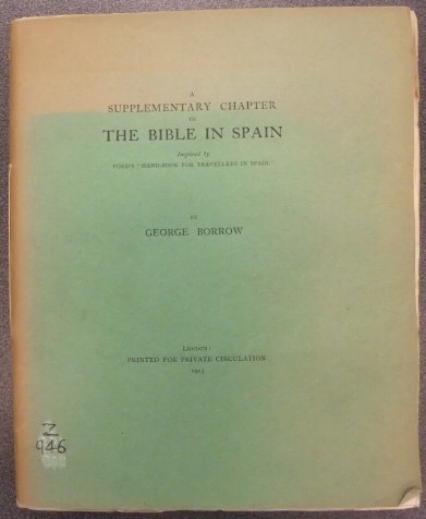 A Supplementary Chapter to the Bible in Spain cover