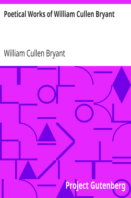 Poetical Works of William Cullen Bryant / Household Edition cover