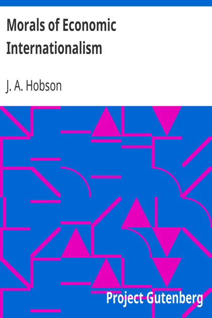 Morals of Economic Internationalism cover