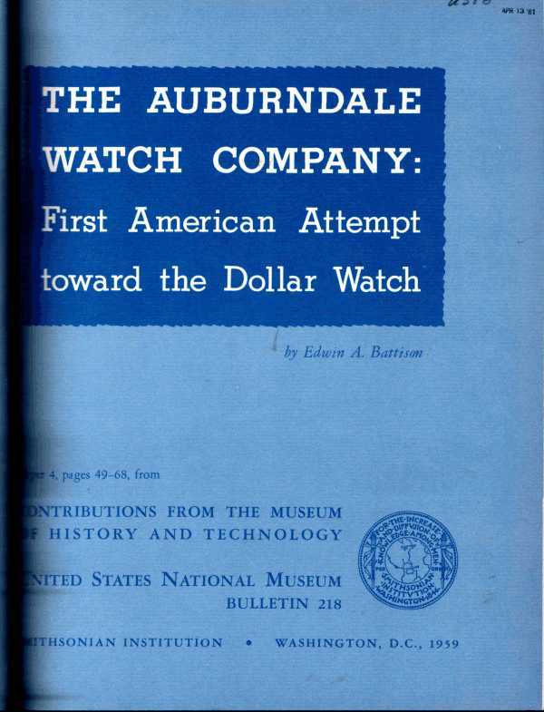The Auburndale Watch Company cover