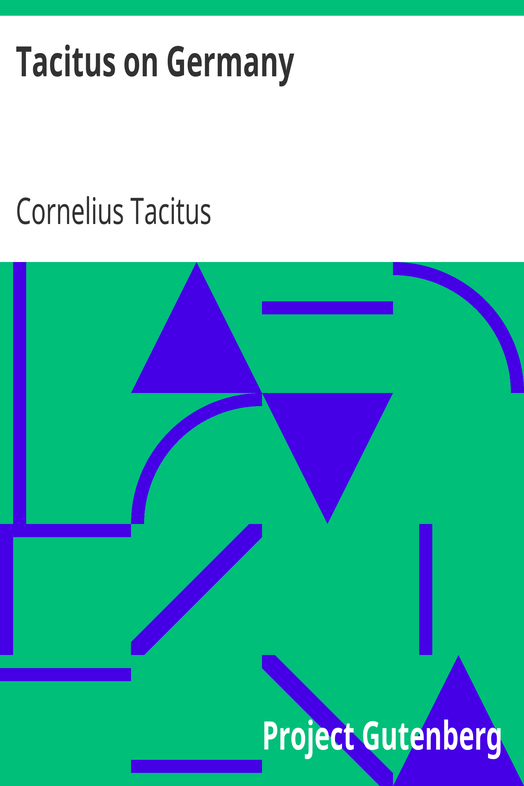 Tacitus on Germany cover